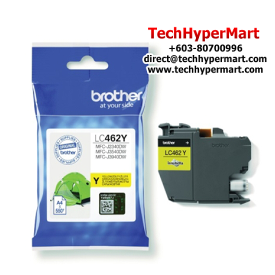 Brother LC462C Ink Cartridge (Original Cartridge, 550 Yield, For MFC-J2340DW, MFC-J2740DW)