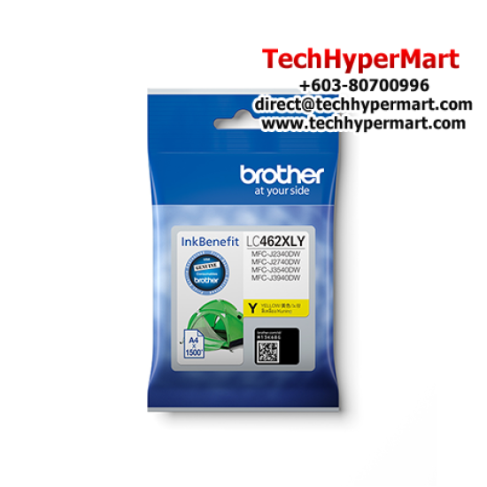 Brother LC462XLC Ink Cartridge (Original Cartridge, 1500 Yield, For MFC-J2340DW, MFC-J2740DW, MFC-J3540DW, MFC-J3940DW)