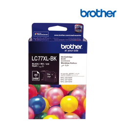 Brother LC77XLBK Black Ink Cartridge (Original Cartridge, 2400 Yield, For MFC-J430W, MFC-J625DW, MFC-J825DW)
