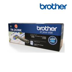 Brother TN-263BK Black Toner Cartridge (Up to 1,400 pages, For HL-L3230CDN / DCP-L3551CDW)