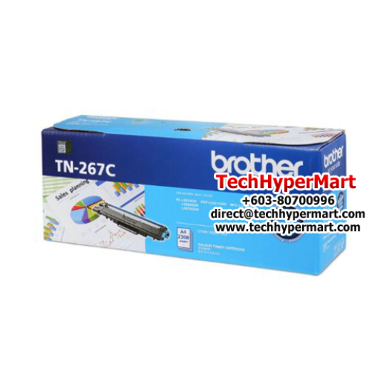 Brother TN-267C, TN-267M, TN-267C Color Toner (Up to 2,300 pages, For HL-L3230CDN, DCP-L3551CDW)
