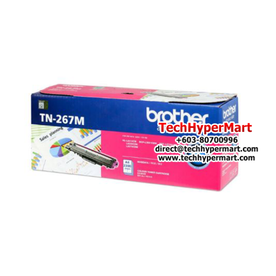 Brother TN-267C, TN-267M, TN-267C Color Toner (Up to 2,300 pages, For HL-L3230CDN, DCP-L3551CDW)
