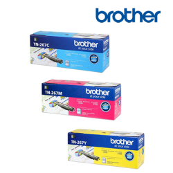 Brother TN-267C, TN-267M, TN-267C Color Toner (Up to 2,300 pages, For HL-L3230CDN, DCP-L3551CDW)