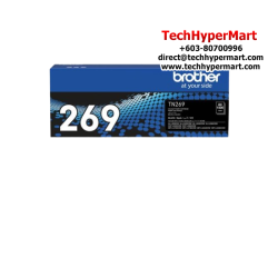 Brother TN-269BK Ink Cartridge (Original Cartridge, 1500 Yield, For HLL3280CDW/DCPL3560CDW/MFCL3760CDW/MFCL8390CDW)