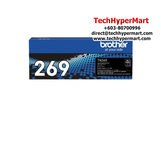 Brother TN-269BK Ink Cartridge (Original Cartridge, 1500 Yield, For HLL3280CDW/DCPL3560CDW/MFCL3760CDW/MFCL8390CDW) Brother TN-269BK Ink Cartridge (Original Cartridge, 1500 Yield, For HLL3280CDW/DCPL3560CDW/MFCL3760CDW/MFCL8390CDW)