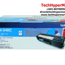 Brother TN-348C Toner Cartridge (Original Cartridge, 6000 Yield, For HL-4150CDN, HL-4570CDW, MFC9970CDW)