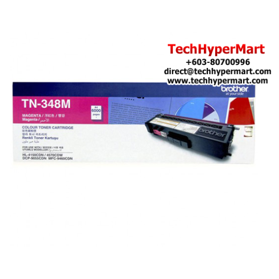 Brother TN-348C Ink Cartridge (Original Cartridge, 6000 Yield, For HL-4150CDN, HL-4570CDW, MFC9970CDW)