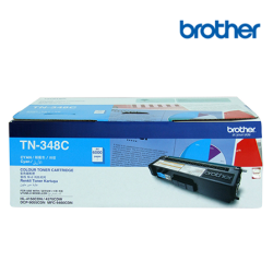 Brother TN-348C Toner Cartridge (Original Cartridge, 6000 Yield, For HL-4150CDN, HL-4570CDW, MFC9970CDW)