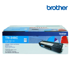 Brother TN-348C Ink Cartridge (Original Cartridge, 6000 Yield, For HL-4150CDN, HL-4570CDW, MFC9970CDW)