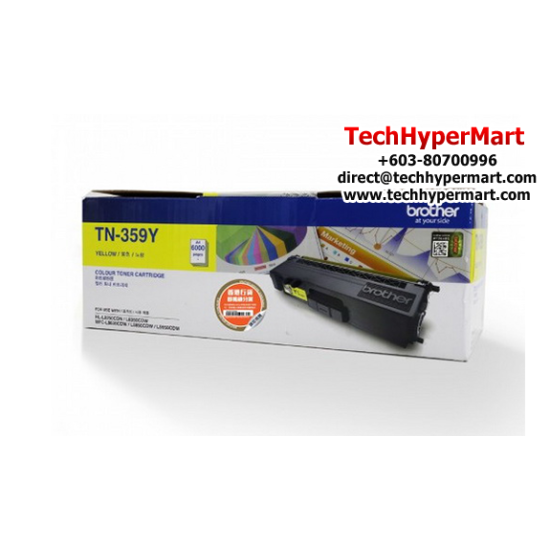 Brother TN-359C Ink Cartridge (Original Cartridge, 6000 Yield, For HL-L8250CDN, HL-L8350CDW, MFC-L8850CDW, MFC-L9550CDW)