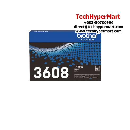 Brother TN-3608 Ink Cartridge (Original Cartridge, 15000 Yield, For HL-L5210DN / HL-L6415DW / DCP-L5510DN / MFC-L5915DW/ MFC-L6915DW) Brother TN-3608 Ink Cartridge (Original Cartridge, 15000 Yield, For HL-L5210DN / HL-L6415DW / DCP-L5510DN / MFC-L5915DW/ MFC-L6915DW)