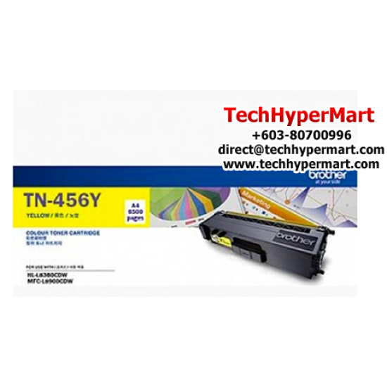 Brother TN-456C Ink Cartridge (Original Cartridge, 6500 Yield, For HL-L8260CDN, HL-L8360CDW, MFC-L8690CDW, MFC-L8900CDW)