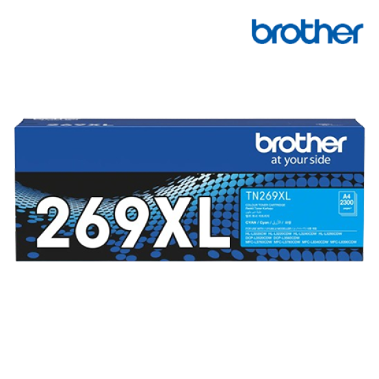Brother TN269XLC Ink Cartridge (Original Cartridge, 2300 Yield, For HL-L3240CDW / DCP-L3560CDW / MFC-L3760CDW / MFC-L8340CDW) Brother TN269XLC Ink Cartridge (Original Cartridge, 2300 Yield, For HL-L3240CDW / DCP-L3560CDW / MFC-L3760CDW / MFC-L8340CDW)