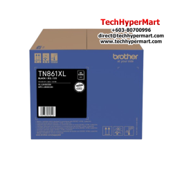 Brother TN861XLBK Ink Cartridge (Original Cartridge, 12000 Yield, For MFCL9630CDN)