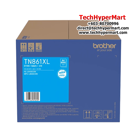 Brother TN861XLC Ink Cartridge (Original Cartridge, 9000 Yield, For MFCL9630CDN) Brother TN861XLC Ink Cartridge (Original Cartridge, 9000 Yield, For MFCL9630CDN)