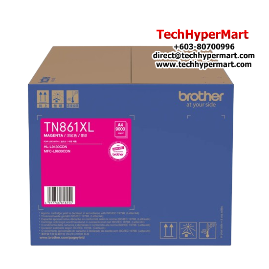 Brother TN861XLC Ink Cartridge (Original Cartridge, 9000 Yield, For MFCL9630CDN) Brother TN861XLC Ink Cartridge (Original Cartridge, 9000 Yield, For MFCL9630CDN)