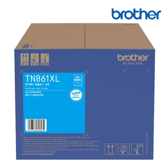 Brother TN861XLC Ink Cartridge (Original Cartridge, 9000 Yield, For MFCL9630CDN) Brother TN861XLC Ink Cartridge (Original Cartridge, 9000 Yield, For MFCL9630CDN)