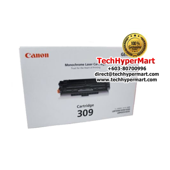 Canon CART 309 0045B003BA Toner Cartridge (12,000 Pages Yield, For LBP-3500 Printer)