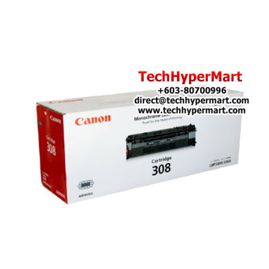 Canon CART 308 0266B003AA Toner Cartridge (2,500 Pages Yield, For LBP-3300 / LBP-3360 Printer)