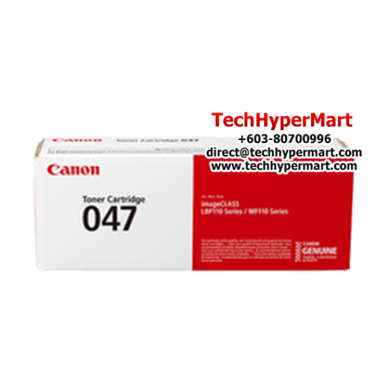 Canon CART 047 2164C003AA Black Toner Cartridge (1,600 Pages Yield, For LBP113w Printer)