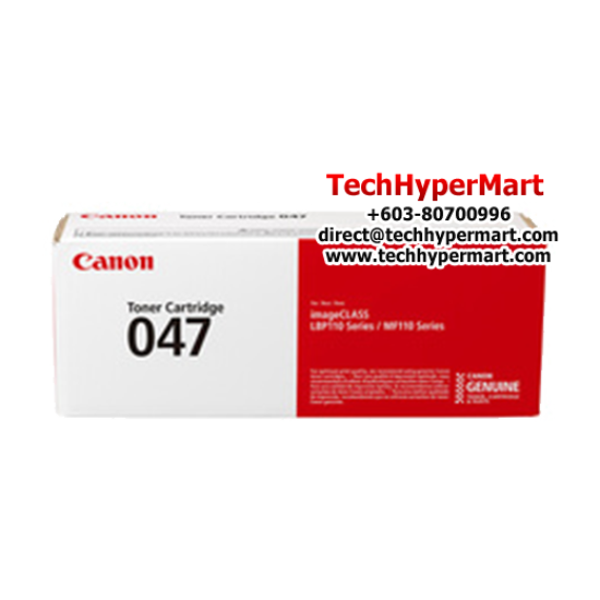 Canon CART 047 2164C003AA Black Toner Cartridge (1,600 Pages Yield, For LBP113w Printer)