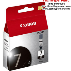 Canon PGI-7 BK Black Cartridge (25ml) (2444B003AA, For MX7600, iX7000)