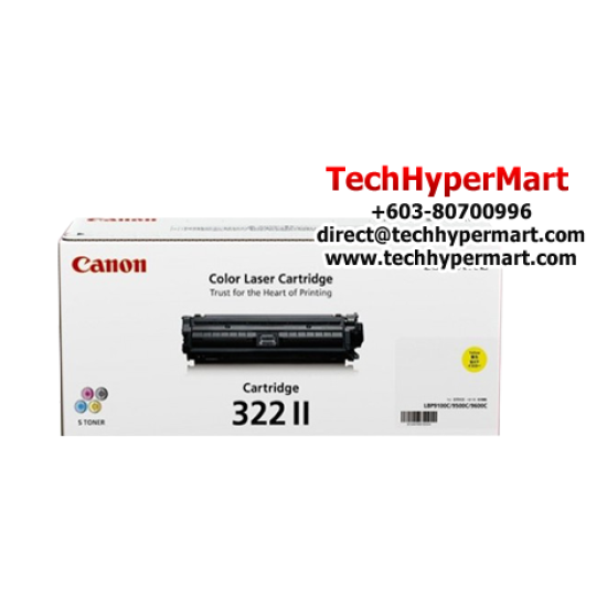Canon Cartridge 322 II Yellow, Magenta, Cyan Toner (15,000 Pages Yield, For LBP-9100Cdn Printer)