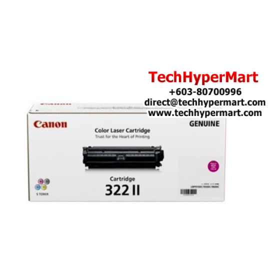 Canon Cartridge 322 II Yellow, Magenta, Cyan Toner (15,000 Pages Yield, For LBP-9100Cdn Printer)