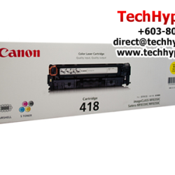 Canon Cartridge 418 Color Toner (2900 Pages Yield, For MF8350Cdn/MF8380Cdw/MF8580Cdw/MF729Cx )
