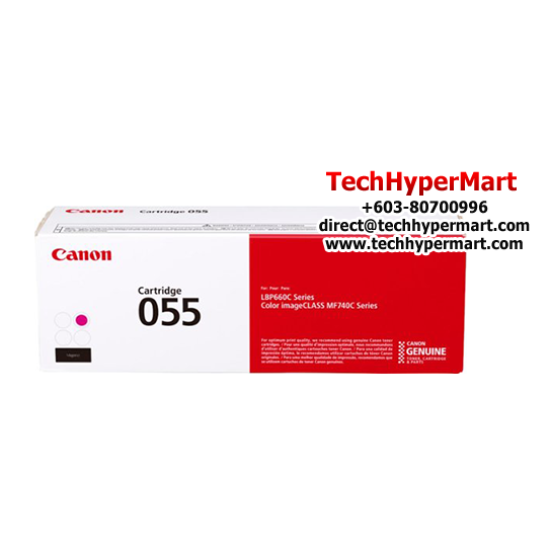 Canon Cartridge 055 Yellow, Magenta, Cyan Toner (2,100 Pages Yield, For LBP664Cx Printer)