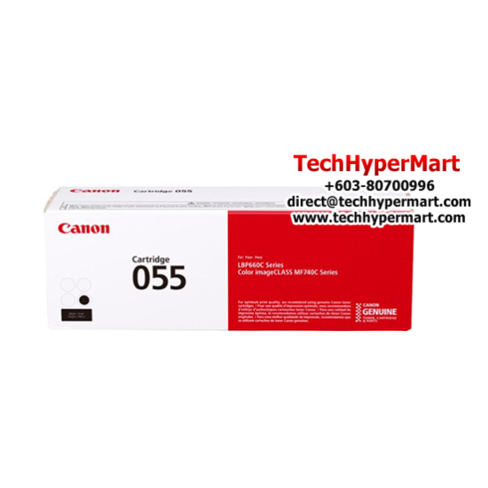 Canon Cartridge 055H (3020C003AA) Black  Toner (7,600 Pages Yield, For LBP664Cx Printer)