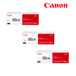 Canon Cartridge 055H Yellow, Magenta, Cyan Toner (5,900 Pages Yield, For LBP664Cx Printer)