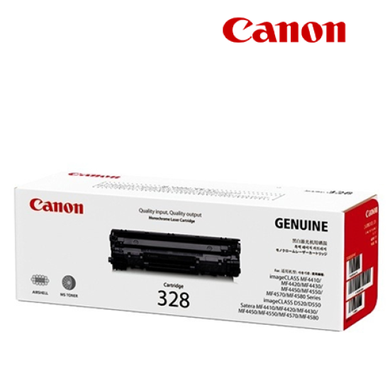 Canon Cartridge 328 (3500B003AA) Black Toner (2,100 Pages Yield, For imageCLASS MF44xx/ MF48xx, D520 & Fax L170)