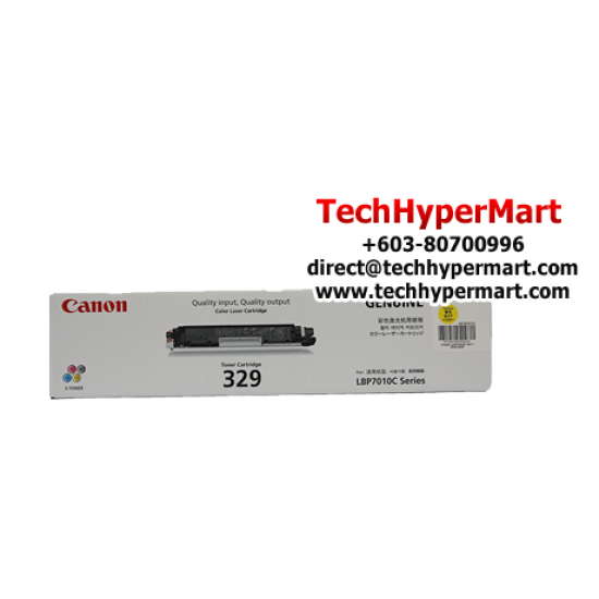 Canon Cartridge 329 Yellow, Magenta, Cyan Toner (1,000 Pages Yield, For LBP-7018C Printer) Canon Cartridge 329 Yellow, Magenta, Cyan Toner (1,000 Pages Yield, For LBP-7018C Printer)