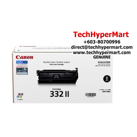 Canon Cartridge 332 II (6264B003AA) Black Toner (12,000 Pages Yield, For LBP-7780Cx Printer)