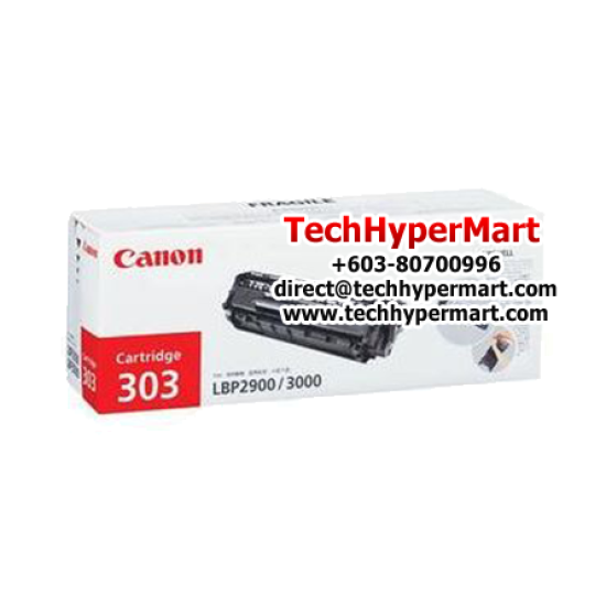 Canon CART 303 TwinPack 7616A015BA Black Toner (Up to 2,500 Pages Yield, For LBP-2900, LBP-3000)