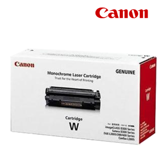 Canon Cartridge W (7833A003BA) Black Toner (4,000 Pages Yield, For imageCLASS D320/380, Fax L380/380S)