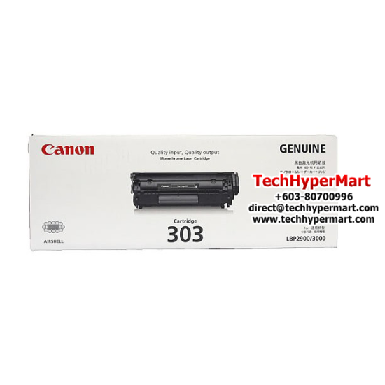 Canon CART 303 7616A004BA Toner (2,000 Pages Yield, For LBP-2900 / LBP-3000 Printer)