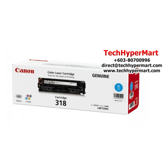 Canon CART 318 Y Cartridge (2900 Pages Yield, For LBP-7200Cd / LBP-7200Cdn / LBP-7680Cx)