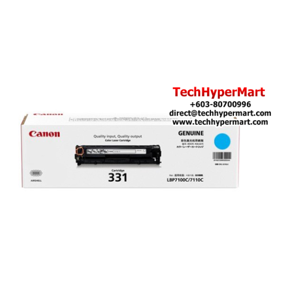 Canon CART 331 Cartridge (1500 Pages Yield, For LBP-7100Cn/ LBP-7110Cw) Canon CART 331 Cartridge (1500 Pages Yield, For LBP-7100Cn/ LBP-7110Cw)