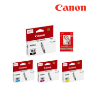 Canon CLI-781 BK, CLI-781 C, CLI-781 M, CLI-781 Y Dye ink tank (5.6ml) (For TS8170/9170, TR8570 Printer)