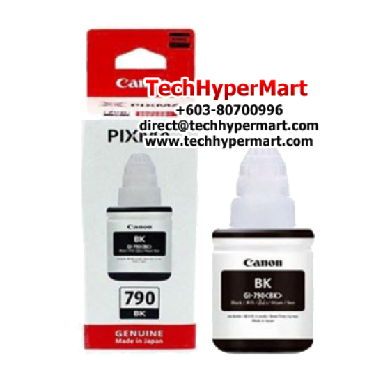 Canon GI-790 BK Black Ink Bottle (135 ml) (For Canon G1000/1010, G2000, G2010, G3000, G3010, G4000, G4010) Canon GI-790 BK Black Ink Bottle (135 ml) (For Canon G1000/1010, G2000, G2010, G3000, G3010, G4000, G4010)
