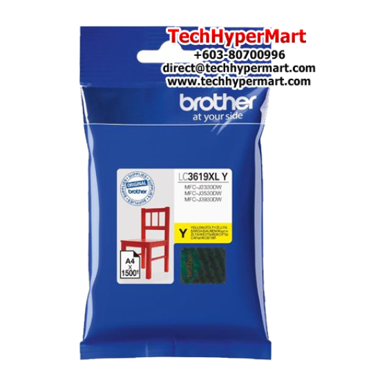 Brother LC3619XLC, LC3619XLM, LC3619XLY Ink Cartridge (Up To 1500 Pages, For MFCJ2330, MFCJ2730 (InkBenefit ) Brother LC3619XLC, LC3619XLM, LC3619XLY Ink Cartridge (Up To 1500 Pages, For MFCJ2330, MFCJ2730 (InkBenefit )