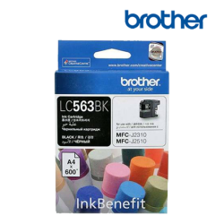 Brother LC563BK Black Ink Cartridge (Up To 600 Pages, For MFC-J2510 InkBenefit / MFC-J2310 InkBenefit)