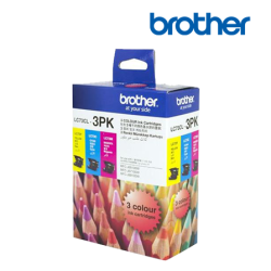 Brother LC73CL 3PK Colour Value Pack (Up To 600 Pages, For MFC-J430 / MFC-J5190DW)