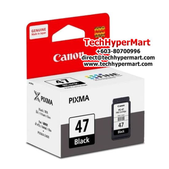 Canon PG-47 Black FINE cartridge (15ml) (9057B001AA, For E400, E410, E460, E470, E480, 3170 Printer) Canon PG-47 Black FINE cartridge (15ml) (9057B001AA, For E400, E410, E460, E470, E480, 3170 Printer)