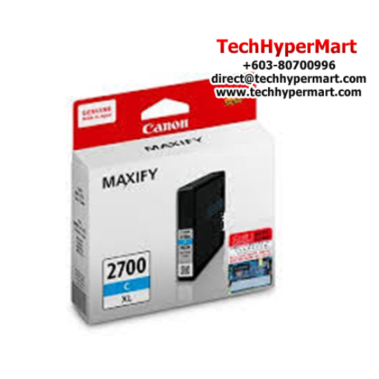 Canon PGI-2700C XL Cartridge (2500 Pages Yield, For iB4070/4170, MB5070/5170/5370/5470) Canon PGI-2700C XL Cartridge (2500 Pages Yield, For iB4070/4170, MB5070/5170/5370/5470)