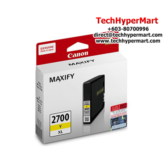 Canon PGI-2700C XL Cartridge (2500 Pages Yield, For iB4070/4170, MB5070/5170/5370/5470) Canon PGI-2700C XL Cartridge (2500 Pages Yield, For iB4070/4170, MB5070/5170/5370/5470)