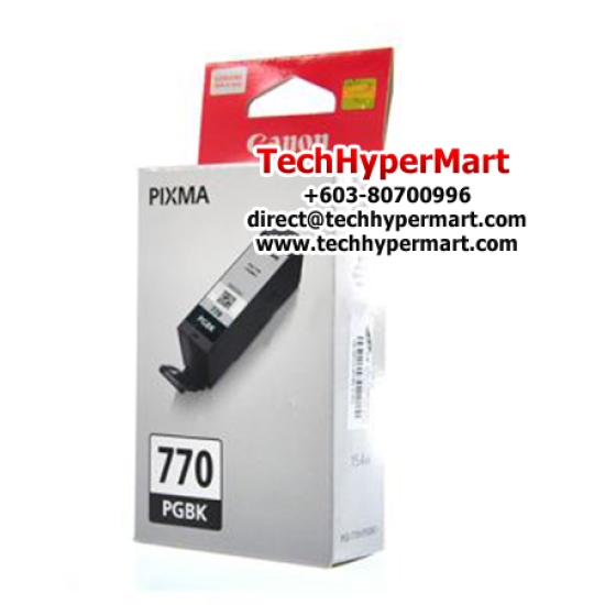 Canon PGI-770 Black Pigment Ink Tank (15.4ml) (0374C001AA, For MG5770/7770, TS5070/8070)