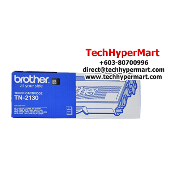 Brother TN-2130 Toner Black Cartridge (Up To 1,500 Pages, For HL-2140 / DCP-7040 / MFC-7340)